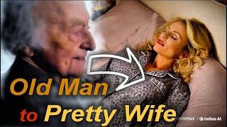 Female Possession - Old Male Ghost to Sleeping Beauty #kissing Husband | AI VIDEO #MTF #HailuoAI