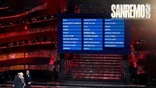 Sanremo 2025 - La top 5 della Sala Stampa