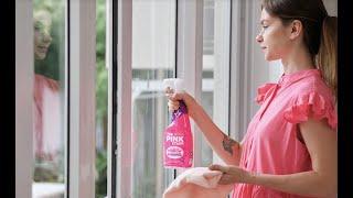 The Miracle Window and Glass Cleaner with Rose Vinegar by THE PINK STUFF