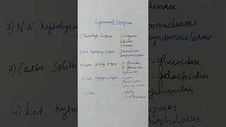 Lysosomal Enzymes// #biochemistry #enzymes #enzyme #biochemistryclass