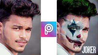 cracked joker face/picsart editing tutorial/manas sankhe ms editingx/joker face cocept editing MS