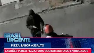 Pizza sabor assalto: ladrões pedem pizza para roubar moto do entregador | Brasil Urgente