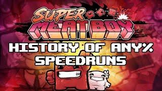 World Record History of Super Meat Boy Any% Speedrunning