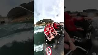 I almost fell out of the speedboat