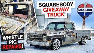 Squarebody Giveaway Truck Repairs! Windshield replacement, new wheels, tires and MORE!