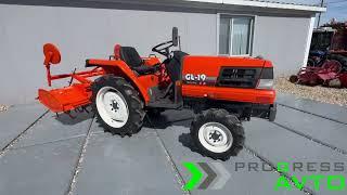 KUBOTA GL19 - Японский трактор с фрезой RL15G и трехточечной навеской