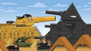 "Steel Monsters against Triangular Boss" Cartoons about tanks