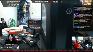 The Hacksmith ORIGIN PC LIVE BUILD - #ORIGINPC #Tech #PCBuild #HighEndPC