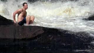 Sainte-Marguerite Falls -- Kevin jumps in