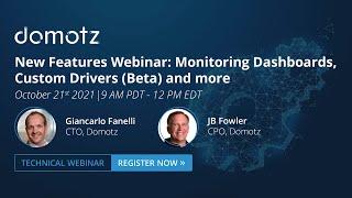 Monitoring Dashboards, Custom Drivers Beta and more New Features - Domotz