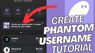 how to create username on phantom wallet solana