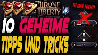 10 GEHEIME Throne and Liberty Tricks die NIEMAND kennt? | Anfänger Guide Deutsch German