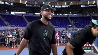 D-backs Mic Ups | Road BP with Rookie Sensation Adrian Del Castillo