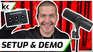 M-Audio M-Track Solo & Shure SM7B | Setup & Demo