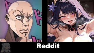 GENSHIN IMPACT vs REDDIT (rock reaction meme)