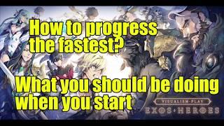 Exos Heroes - F2P Guide on How to make progress + TIPS!