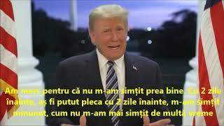 Donald Trump după ce s-a infectat cu covid: „Nu lăsați virusul să vă domine viața”