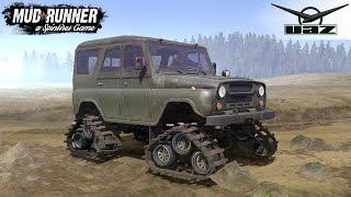 Spintires: MudRunner - UAZ 3151 Utility Vehicle On Tracks Instead Of Wheels