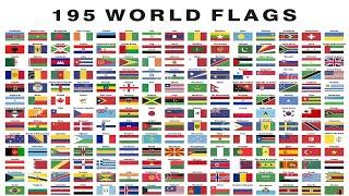 flags of all countries of the world with names