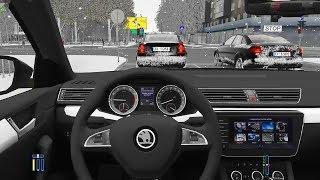 City Car Driving - Skoda Superb 2.0 TSI | Snow Driving