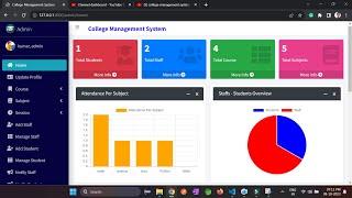 College Management System || School Management System || LazyCoder