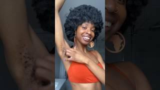 ASMR- Body Hair Care for Pits  #bodyhair #bodypositive #bodypositivity #bodycare