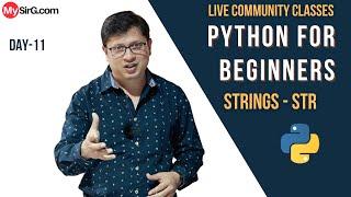 str in Python | LIVE Community Classes | MySirG