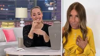 Diamonique x Jennifer Miller Flexible Cross Necklace, Sterling Silver on QVC