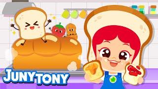 Bready, Set, Go! It’s Bread Time! | Have a Loafly Day | Food Song | Funny Kids Songs | JunyTony