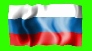 Russia Waving Flag - Green Screen Animation