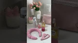Unwind with me  #selfcare #skincare #nighttimeskincareroutine #pinkbeautyproducts