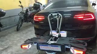 Passat 2019 com engate reforçado fixo suporte Thule Easy Folder