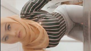 tren hijab masa kini Miss pia legging ketat goyang hot