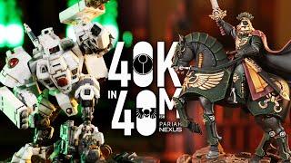 Guard Battle Greater Good. T'au vs Astra Militarum. Warhammer 40k in 40m