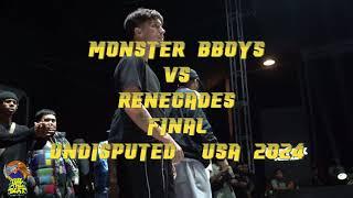 MONSTER BBOYS VS RENEGADES-UNDISPUTED MASTERS USA 2024-CREW FINAL