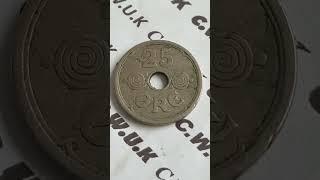 Denmark 1926 25 Ore Coin #shorts