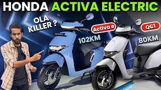 HONDA ACTIVA e & HONDA QC1 ELECTRIC SCOOTER LAUNCH | Activa Electric Scooter | Ola Killer?