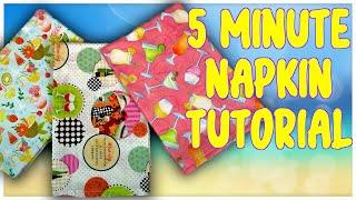 Summer Napkins | 5 Minute Napkin Tutorial | The Sewing Room Channel