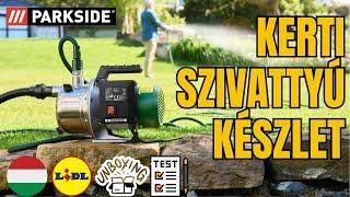 KERTI SZIVATTYÚ KÉSZLET Parkside PGPS 1100 B2 MAGYARORSZÁG MAGYAR LIDL