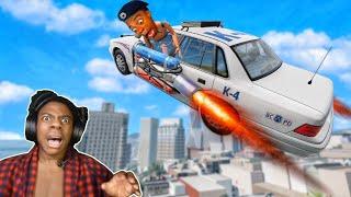 Rocket Police car  Funny Moments  - [BeamNG.Drive]