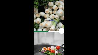 Fresh vegetables and wide variety 
