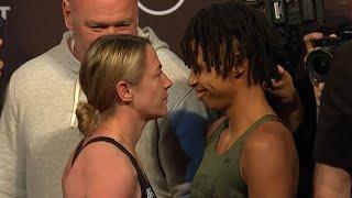 Molly McCann vs  Luana Carolina   Weigh in Face Off   UFC Fight Night