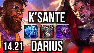 K'SANTE vs DARIUS (TOP) | 37k DMG | KR Diamond | 14.21