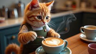 Cats Coffee Shop Routine | Funny Cats Doing Human Things