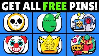 GET ALL OF THESE FREE PINS IN BRAWL STARS!!