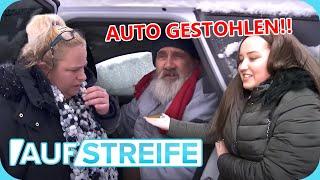 Unterschlupf aufgedeckt!  Mann lebt im gestohlenen, abgeschleppten Auto!  | Auf Streife | SAT.1