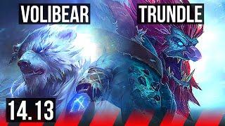 VOLIBEAR vs TRUNDLE (TOP) | 6/0/2, 6 solo kills, 700+ games, Dominating | VN Master | 14.13