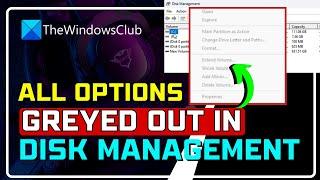 [100% FIXED] All Options GREYED OUT IN DISK MANAGEMENT on Windows 11/10