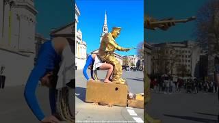 Watch the mind-blowing acts of the Statue Man! #shortvideo
