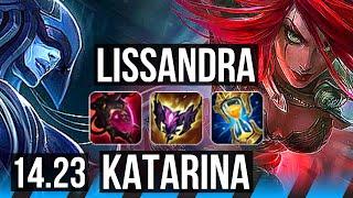 LISSANDRA vs KATARINA (MID) | KR Master | 14.23